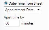 Specify date and time to send