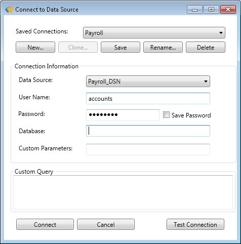 Create a SQLSend Connection