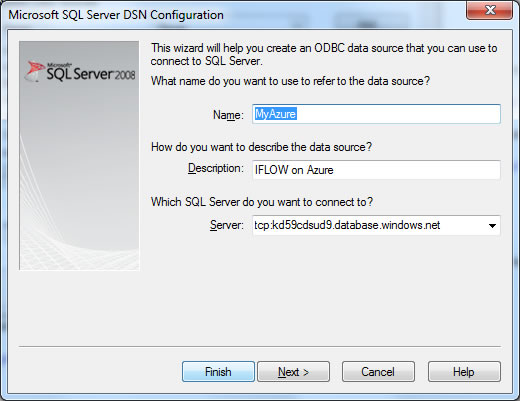 Sql Azure ODBC Connection