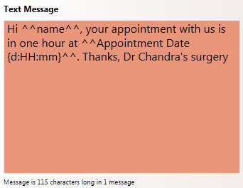 Appointment Message